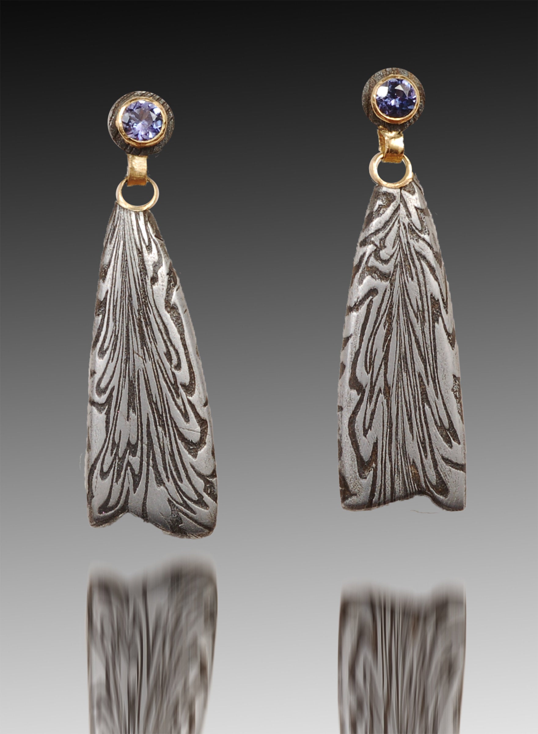 Drop Earrings with Tanzanite