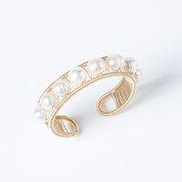 Big Round Pearls Cuff
