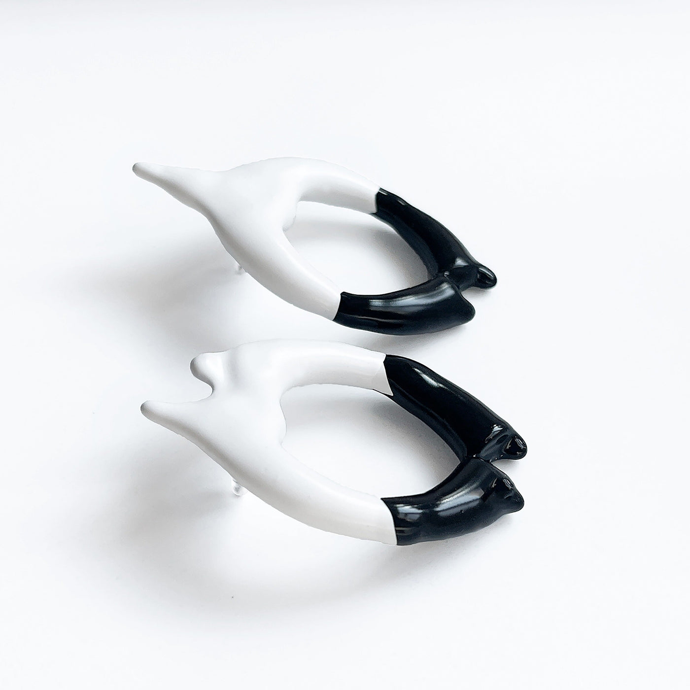 Rubber Drip Stud Earrings