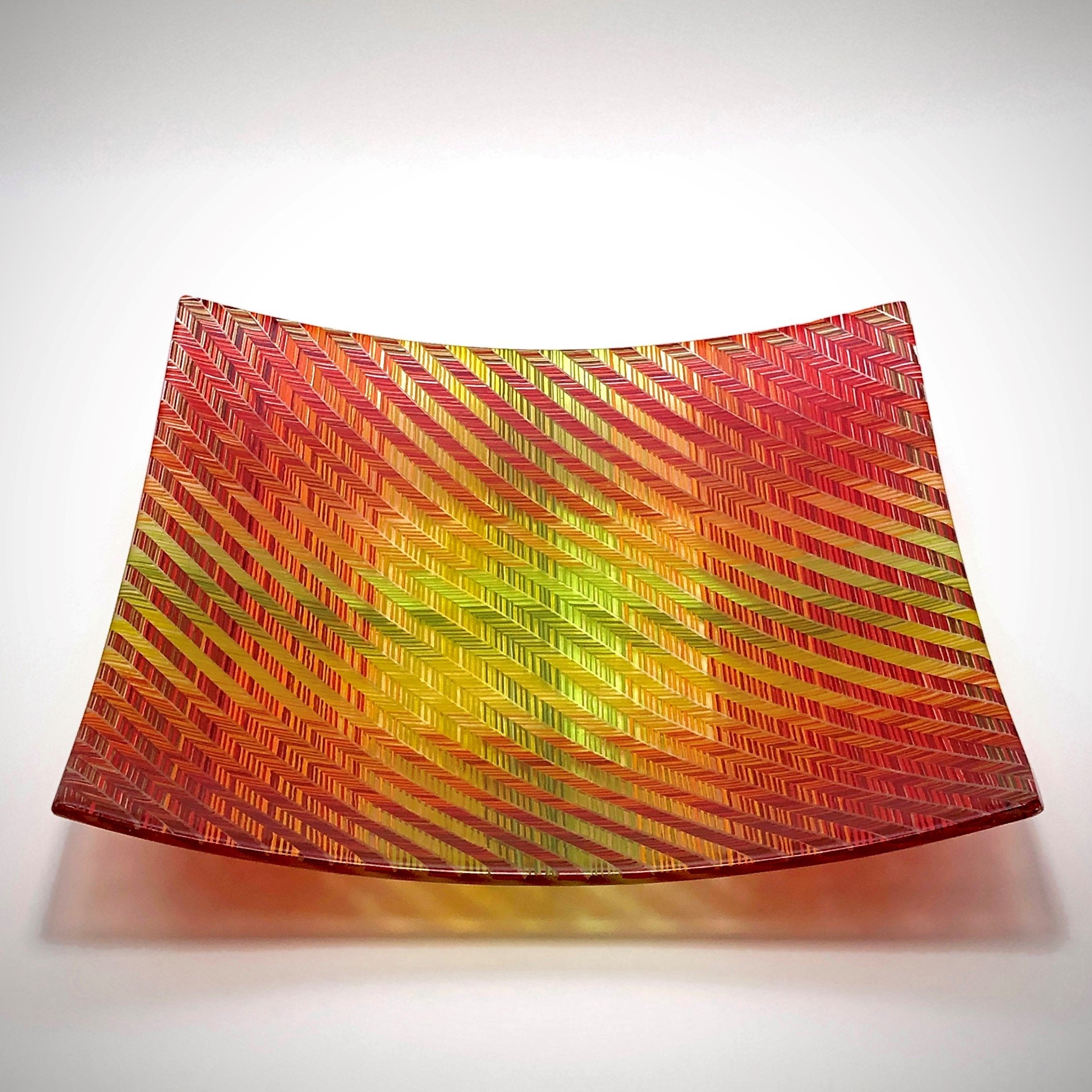 Autumn V Chevron Tapestry Platter
