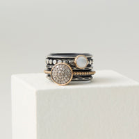 Stacking Ring Set with Mother of Pearl