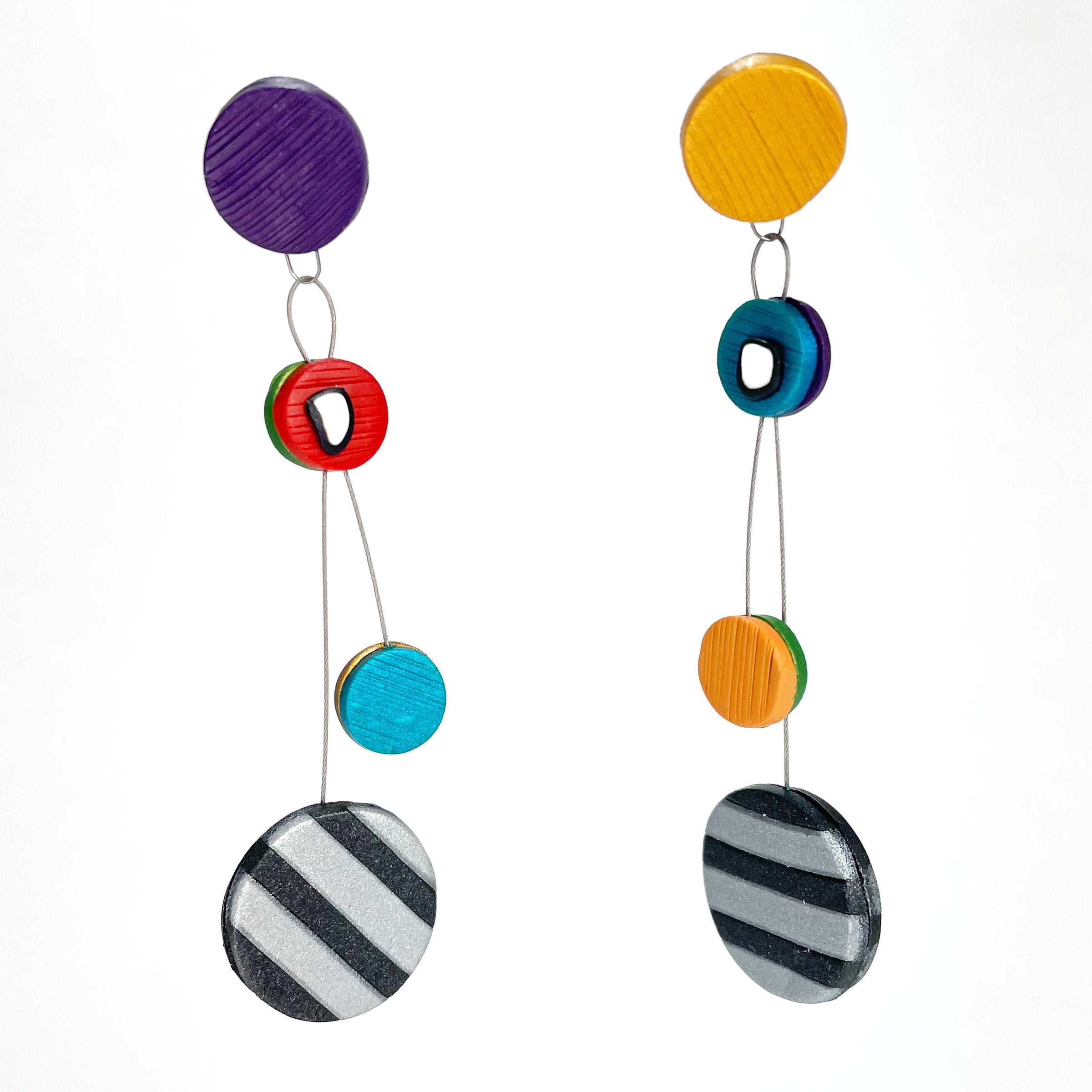 Multi Discs Earrings