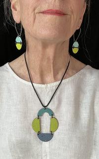 Chartreuse/Turquoise/Gray