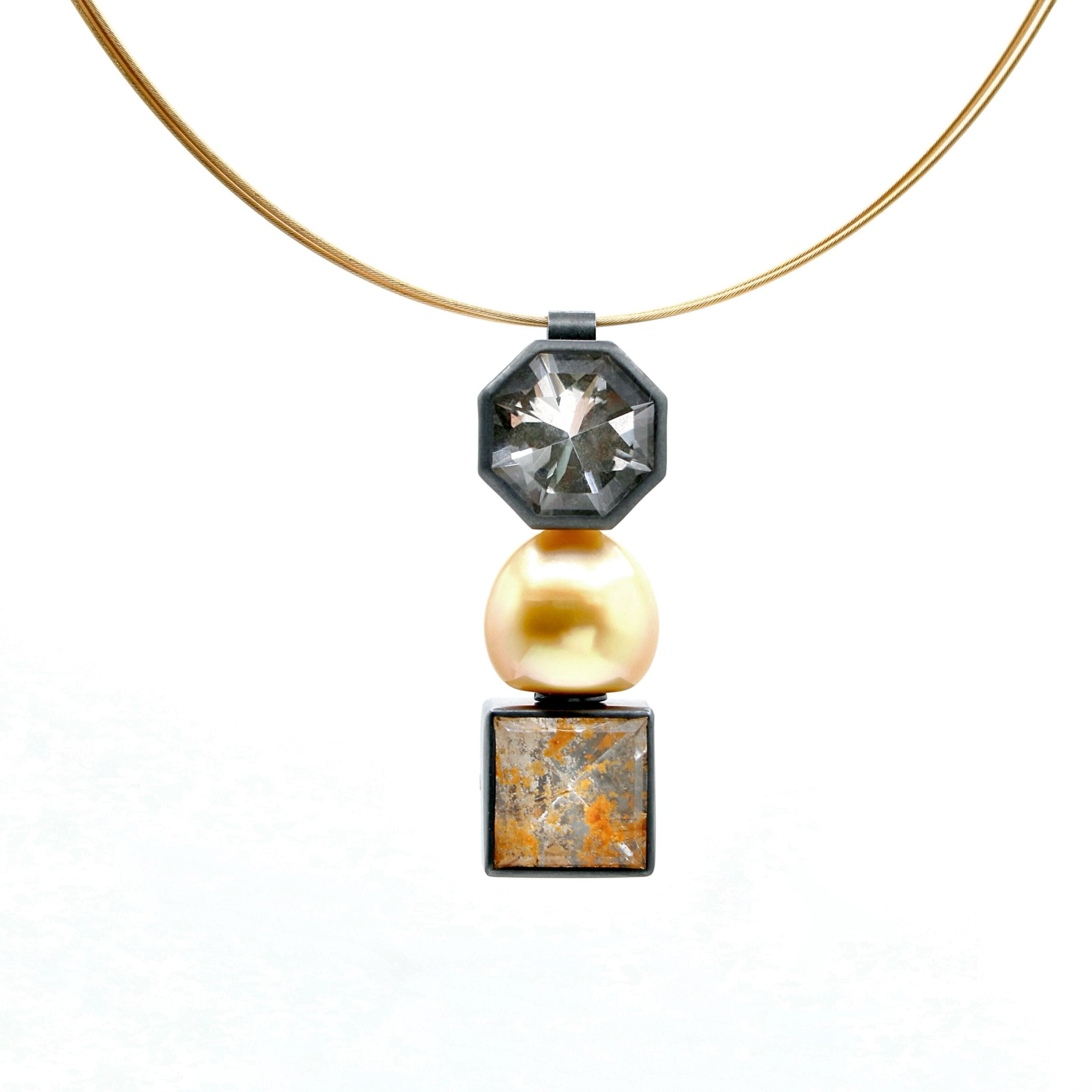 Alpine Quartz & Pearl Pendant