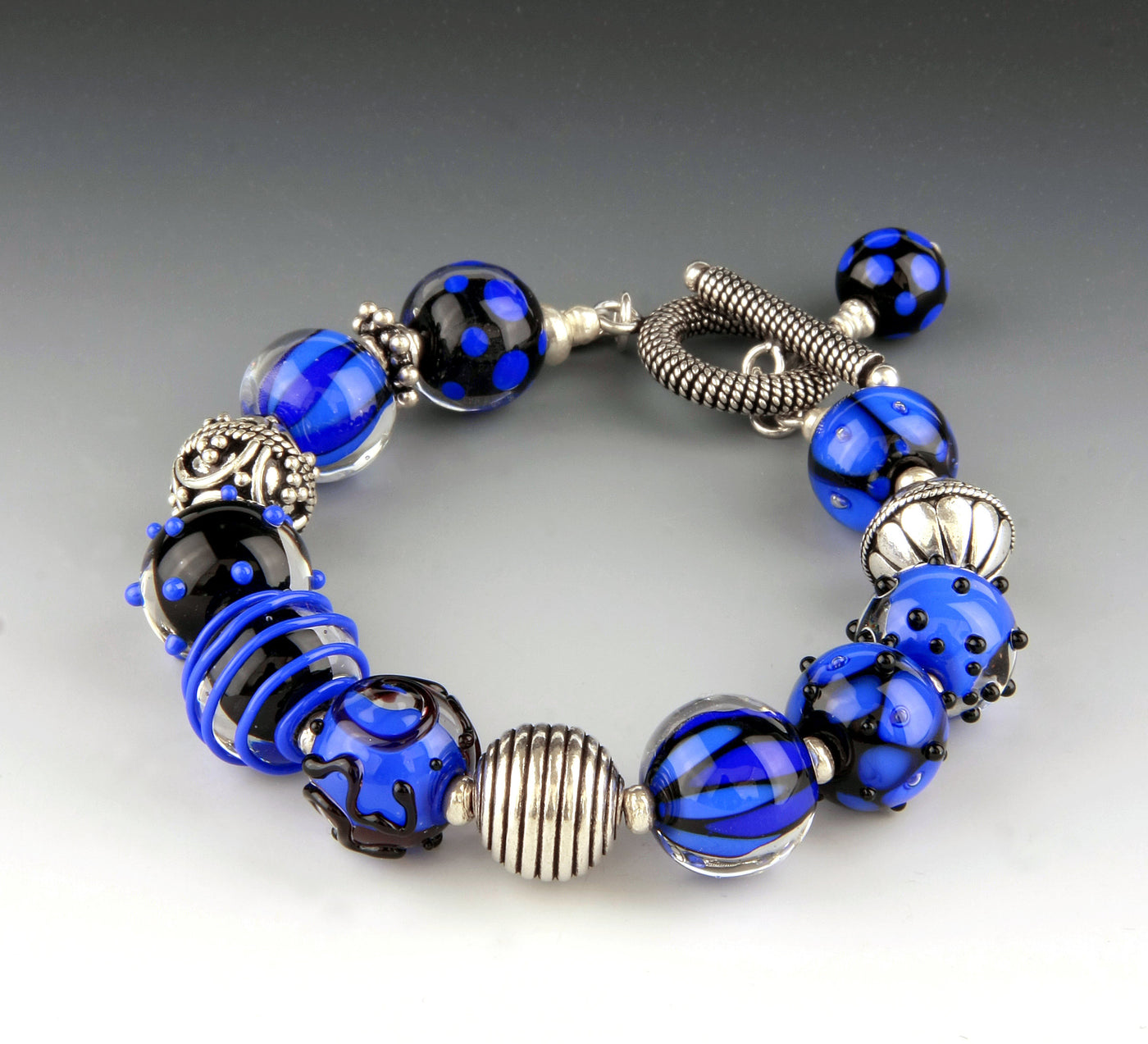 Lapis & Black Bracelet