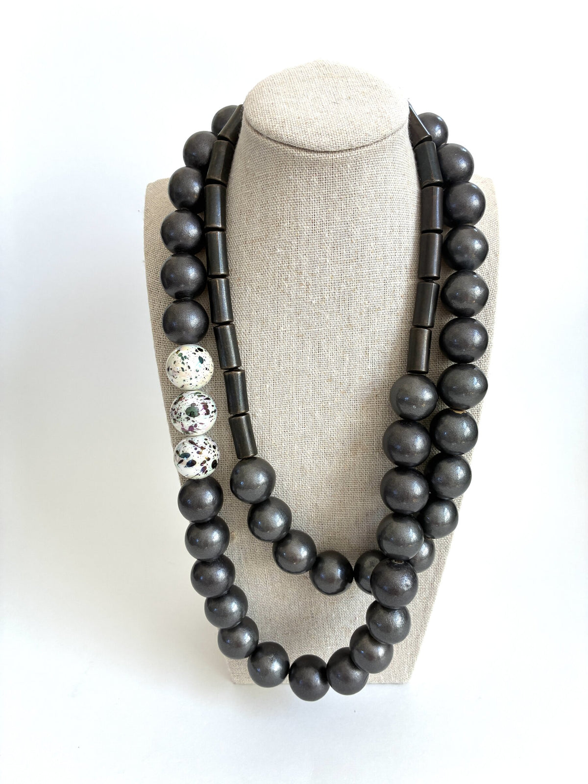 Long Gunmetal Necklace