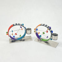 Circle Circle Candleholders Pair