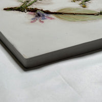 Yellow Sedum & Purple Salvia Heart Tile