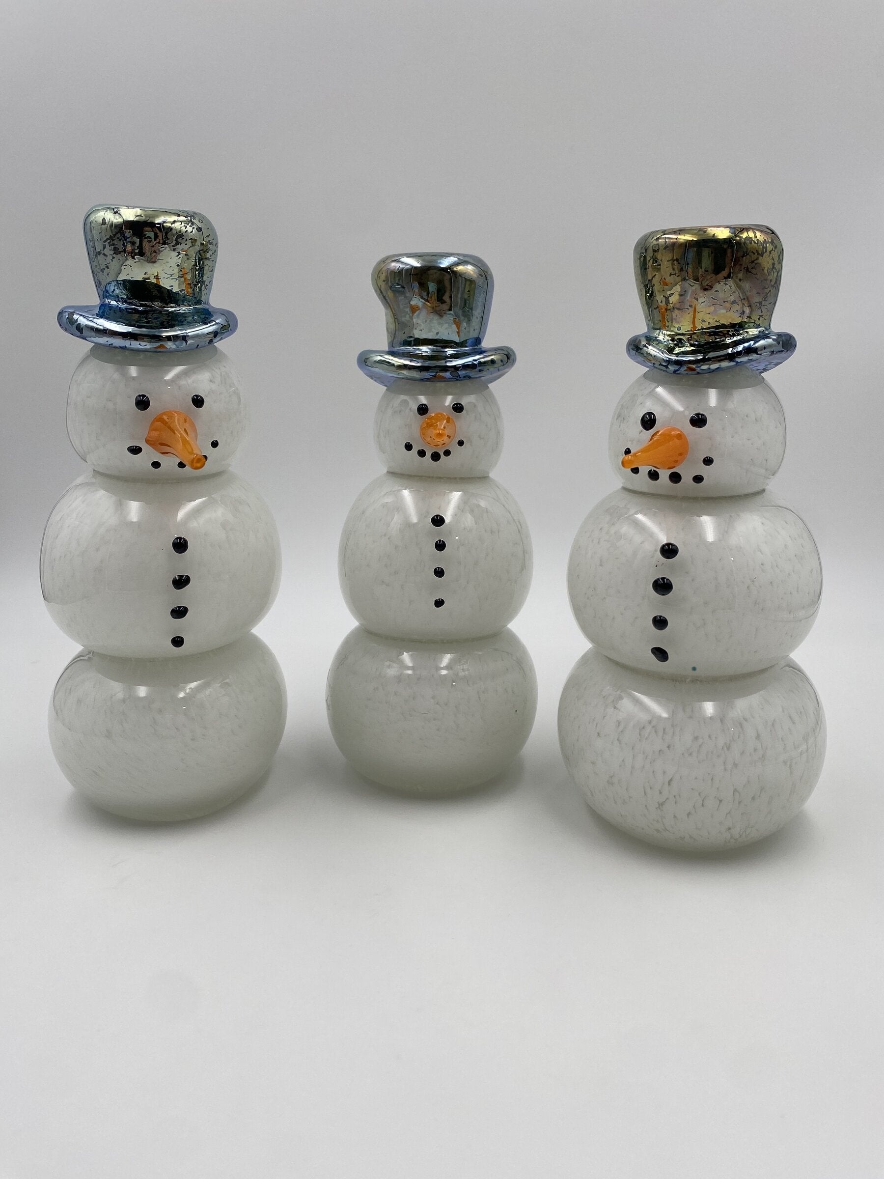 Top Hat Snowman Lamp