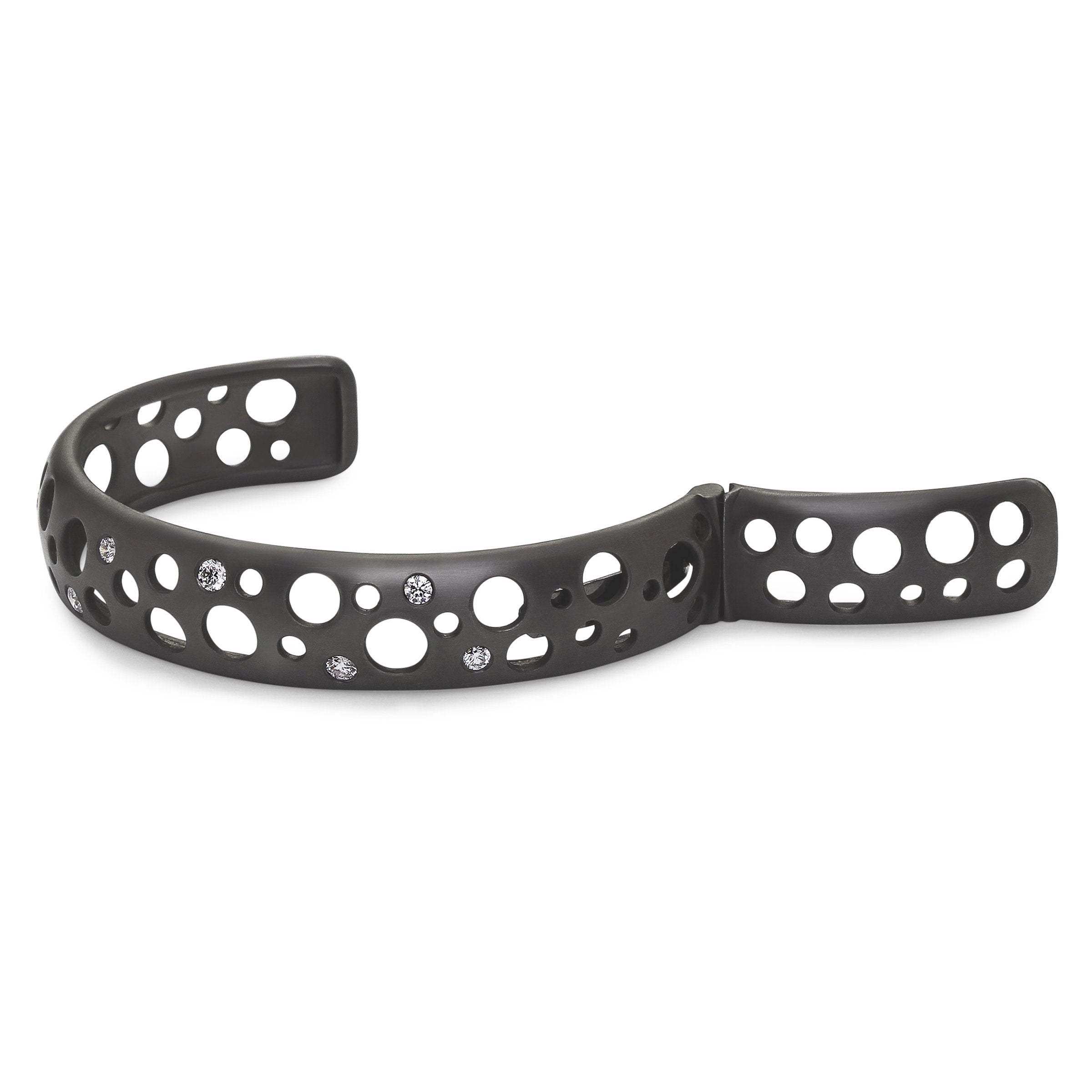 Black Rhodium-Plated Sterling Silver, Matte