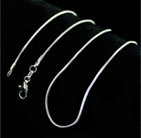brushed silver chain
