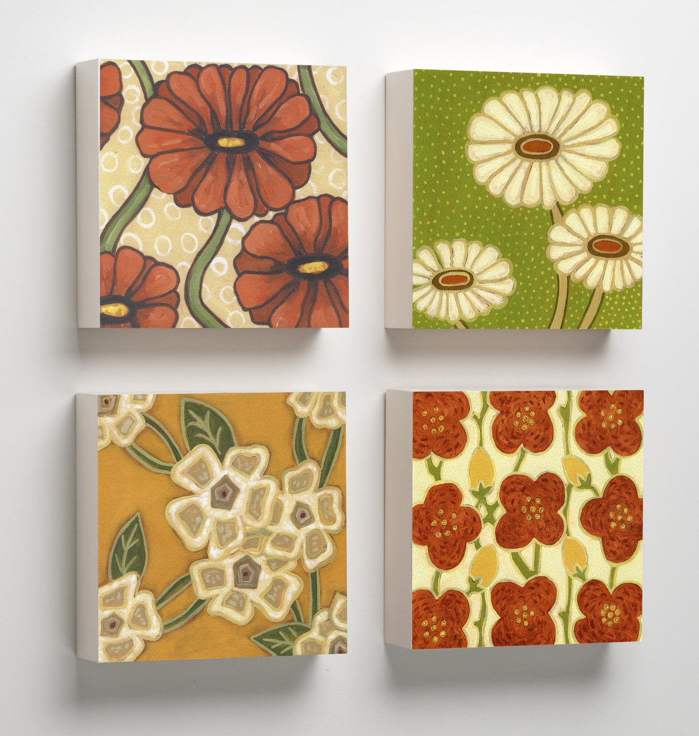Lulu, Maisy, Elizabeth, Mari Wooden Wall Tiles