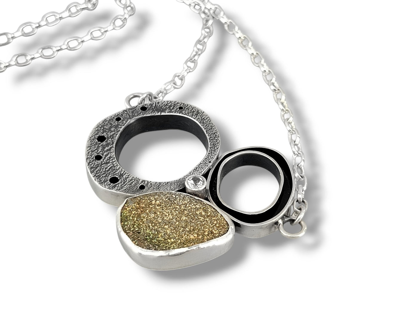 Triple Hollow Organic Pendant