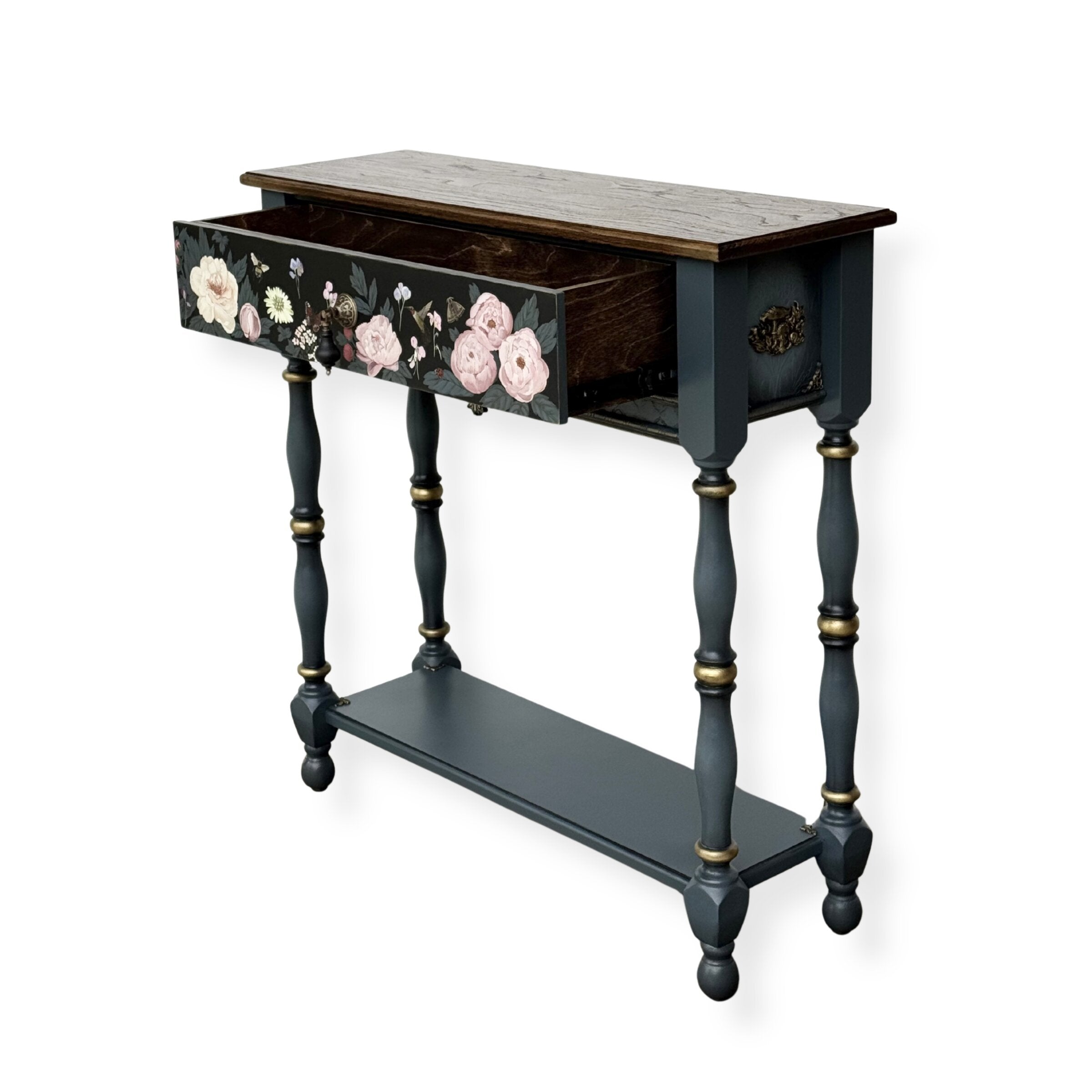 Peonies at Dusk Console Table