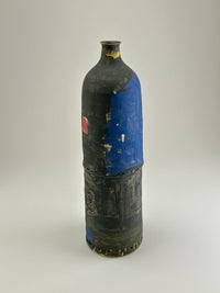 Tall Black Mondrian Vessel