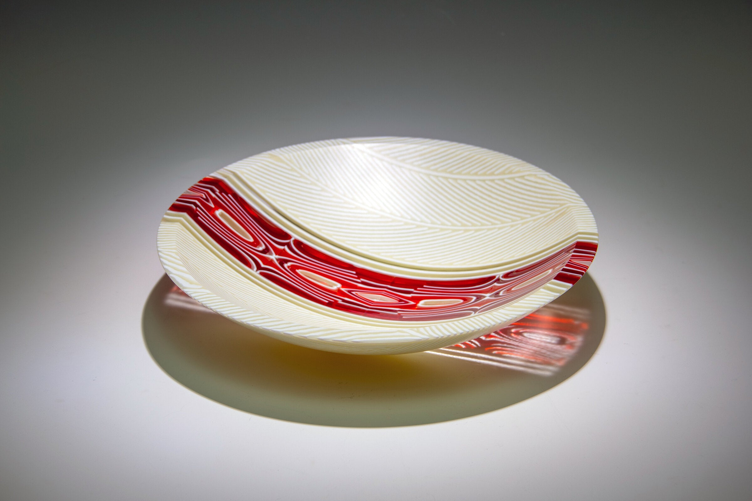 Feathers Bowl Red