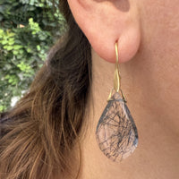 Tourmalinated Quartz Trapeze Earrings
