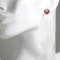 Silver Daisy Post Earrings