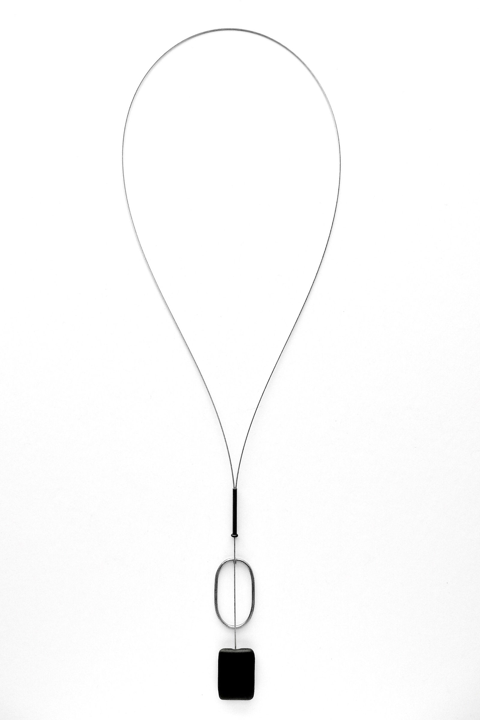 Onyx and Sterling Silver Necklace