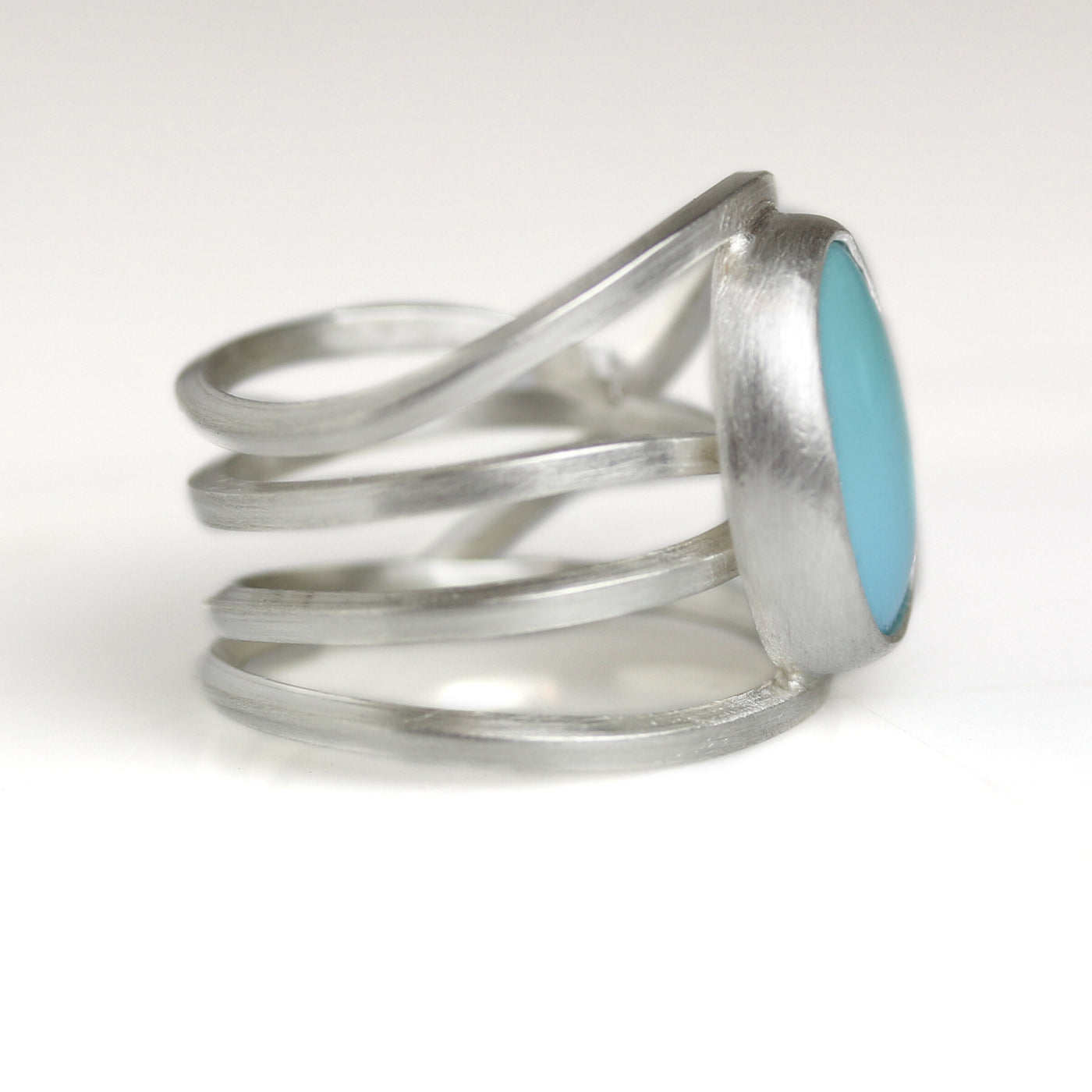 Robin's Egg Turquoise Swirled Band