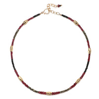 Spinel, Ruby & Gold Necklace