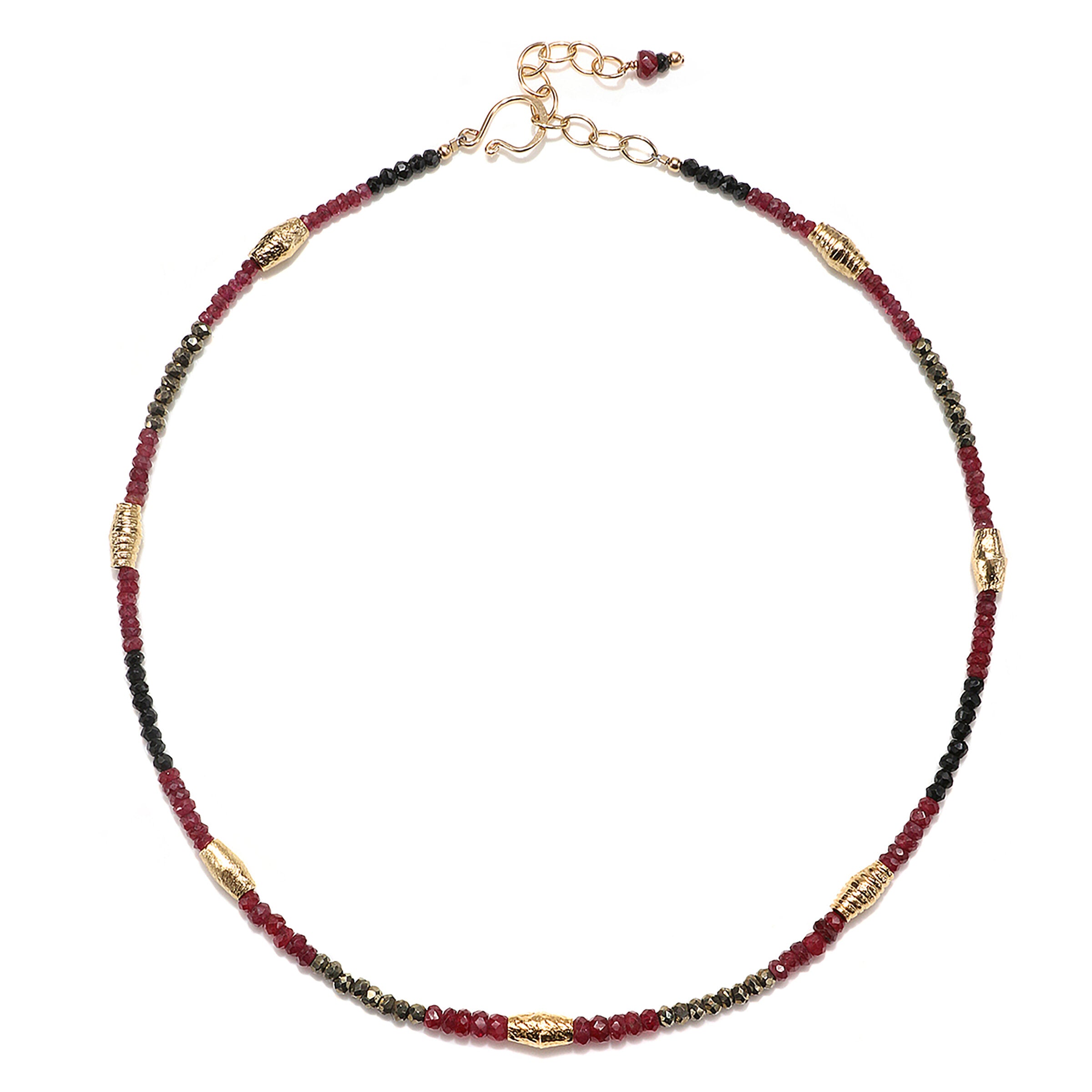 Spinel, Ruby & Gold Necklace