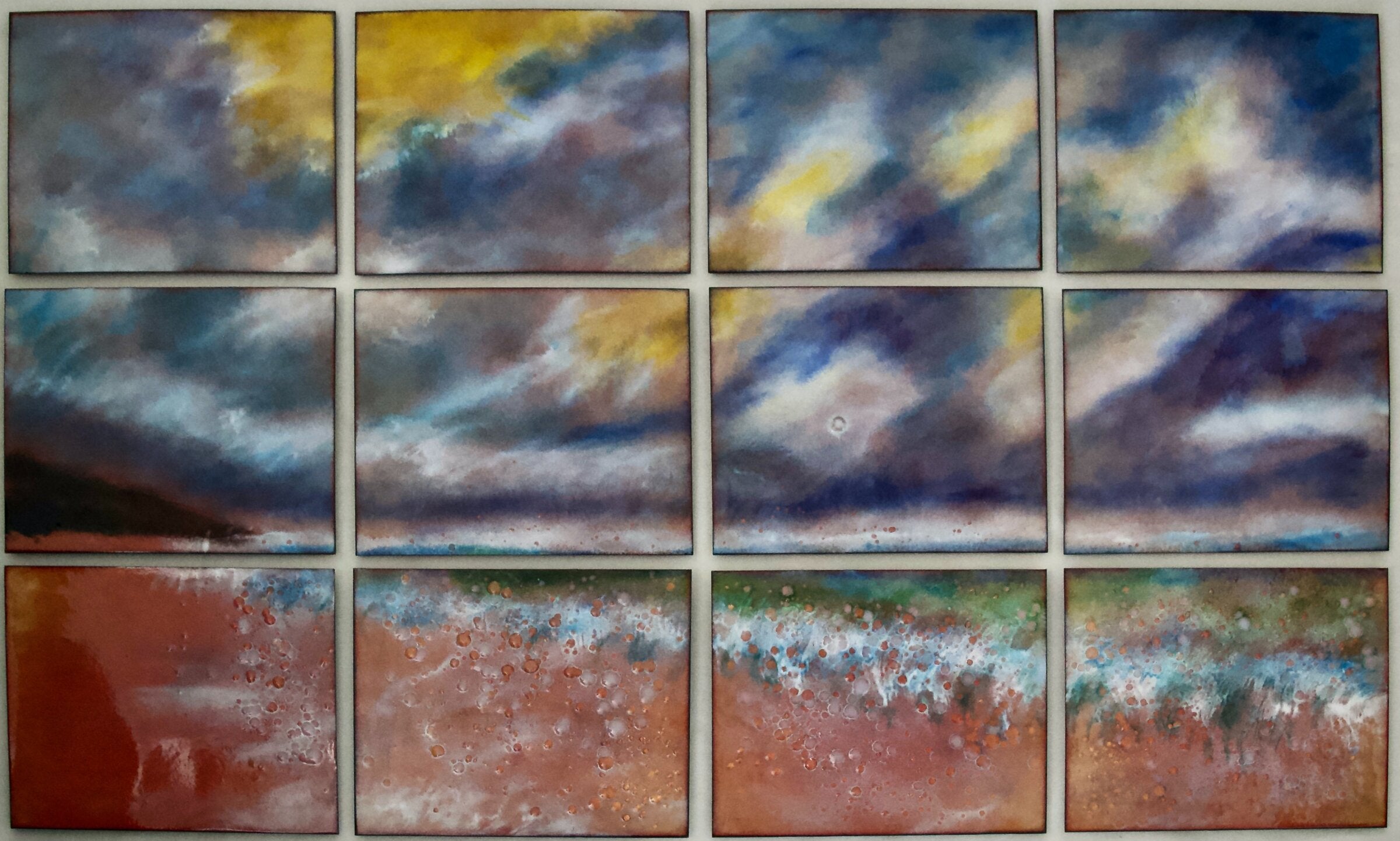 Sunny Beach in 12 Panels