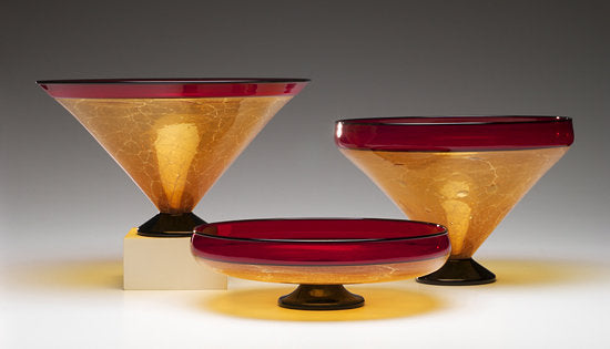 left to right: Straight-Sided Bowl, Low Round Bowl. Tucked Rim Bowl | Photo by David Ramsey