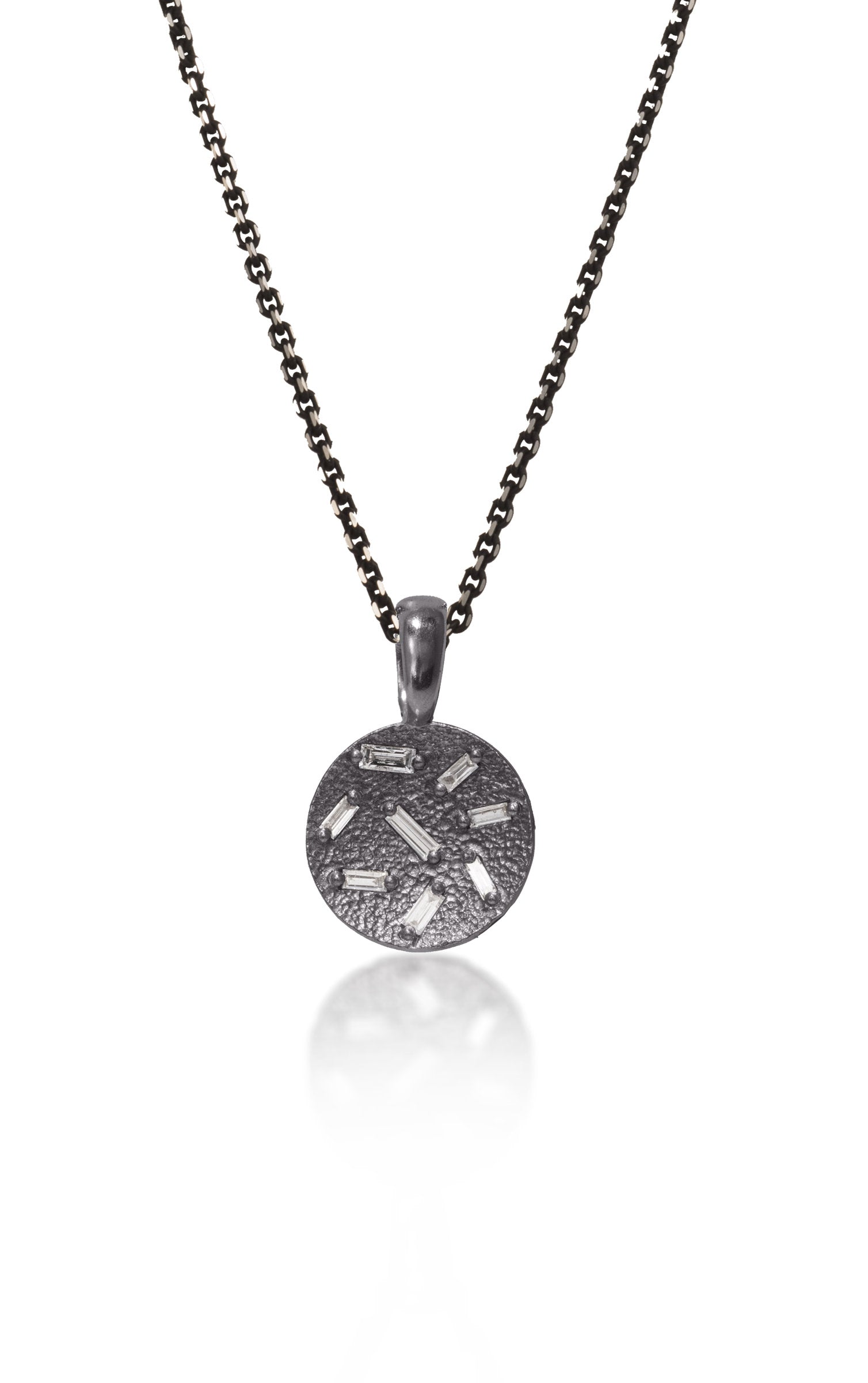 Sterling Silver Ice Pendant