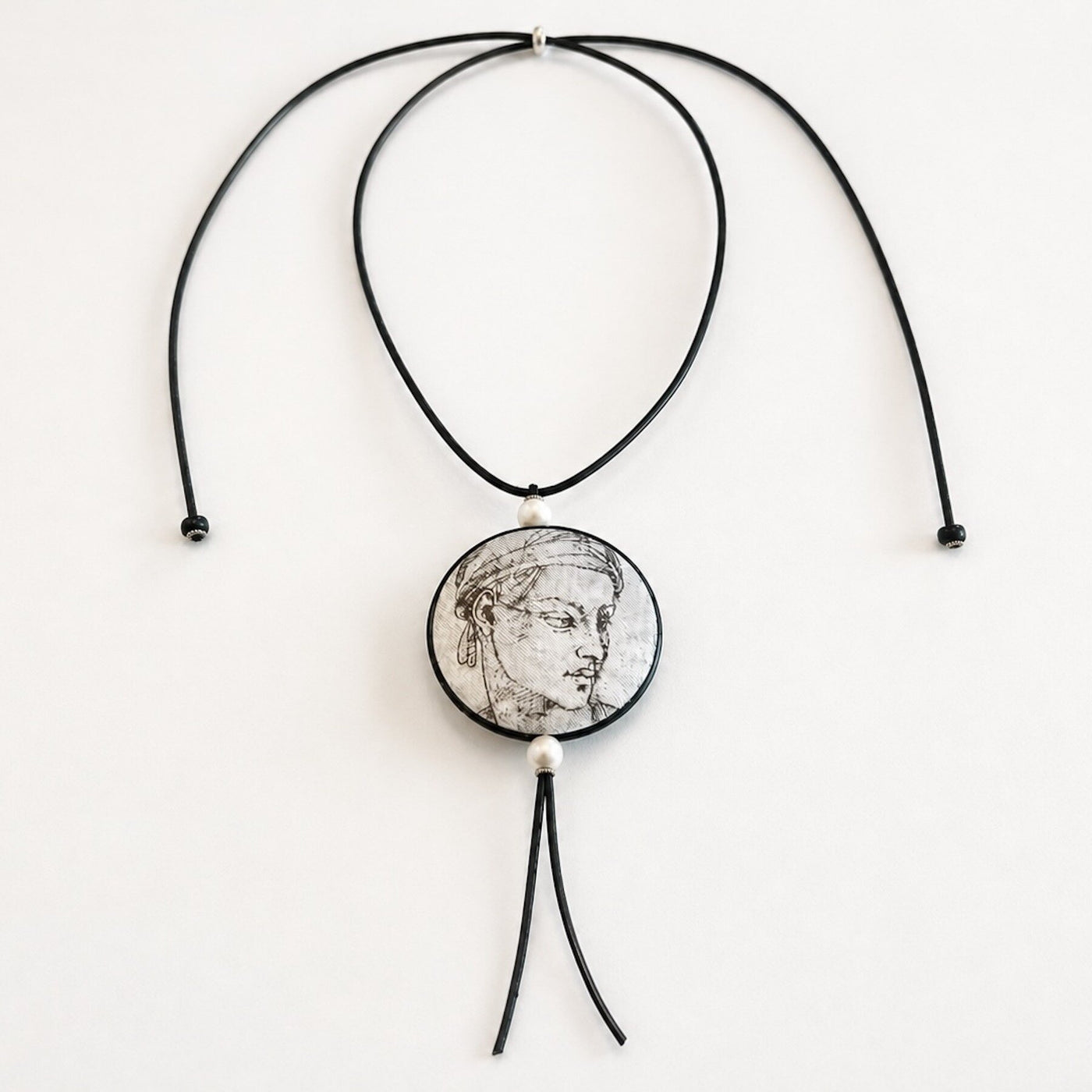 Florentine Reversible Silk Art Pendant