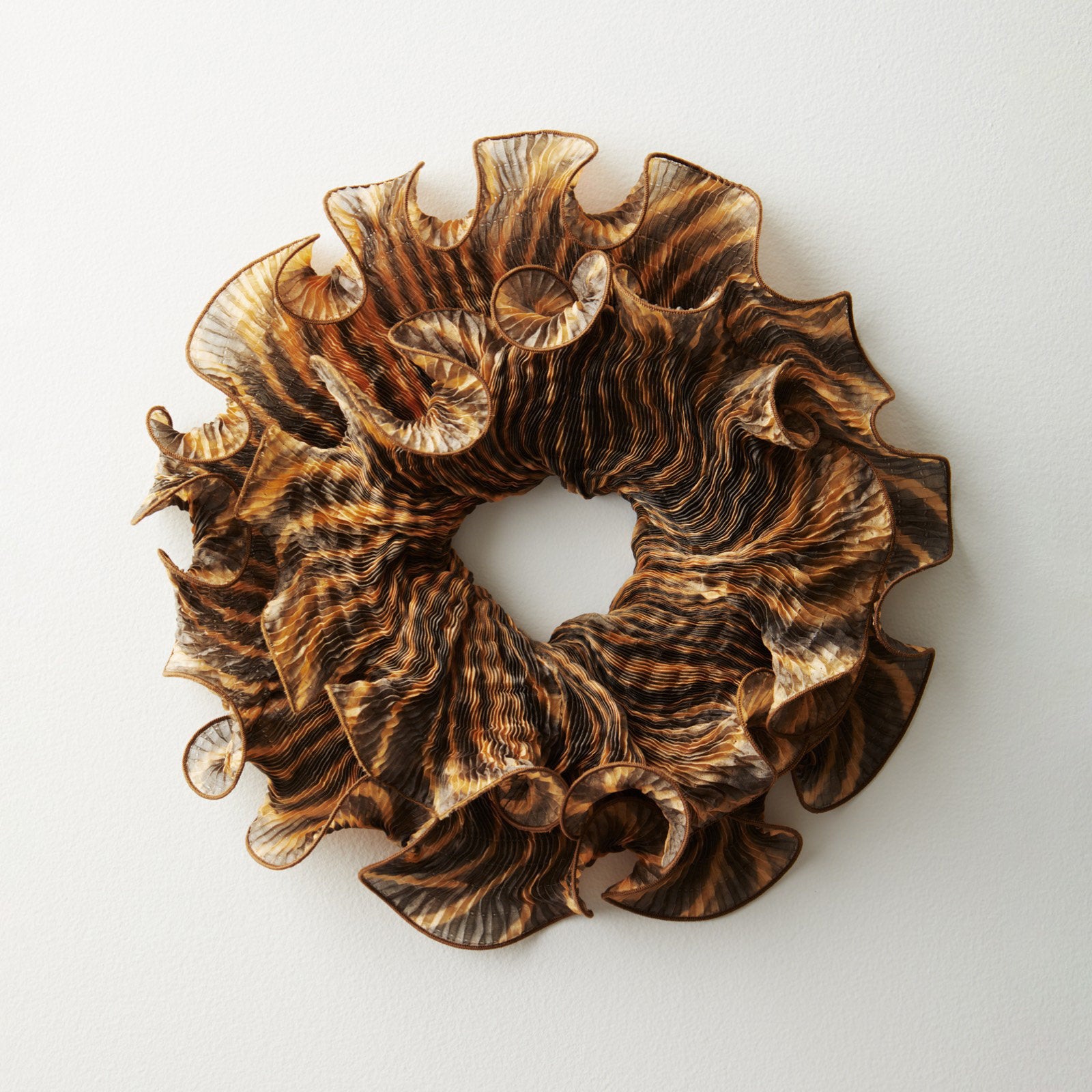 Infinity Scarf in Ginger & Black Stripe