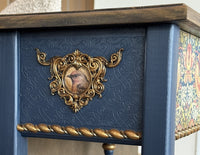 Blue Vintage Bird Console Table