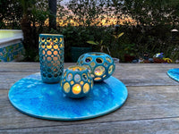 Lacy Cylinder in Turquoise