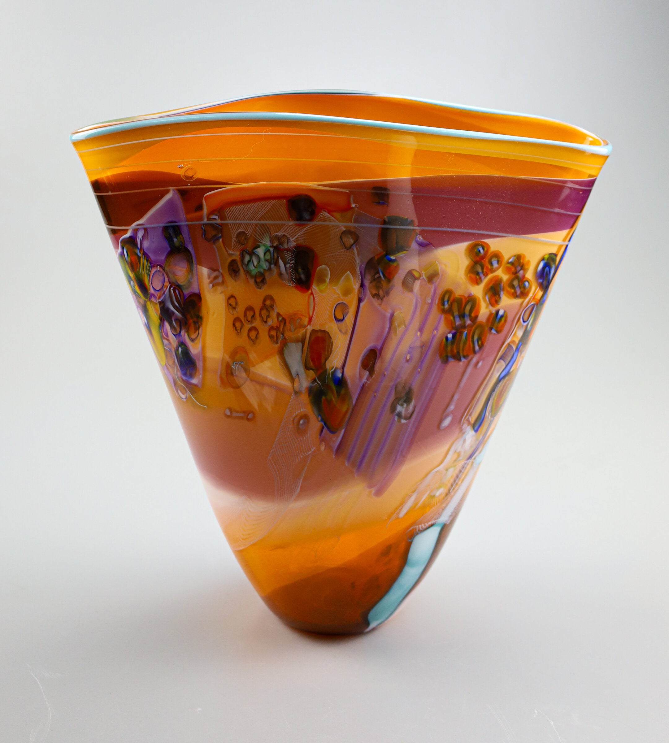 Color Field Vase in Orange Dream