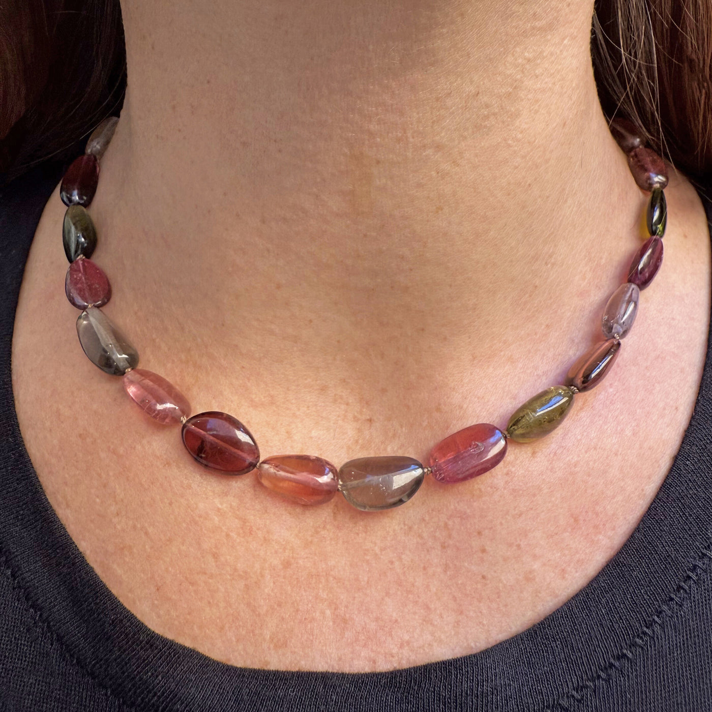 Tourmaline Pebble Necklace