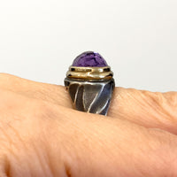 Amethyst Gemrock Ring