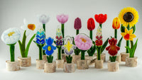 Glass Flower Garden (17 Flowers)