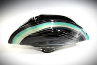 Black/Teal Folded Bowl