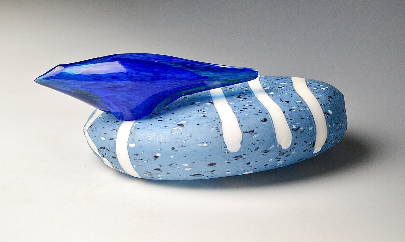 Bluebird on River Stone