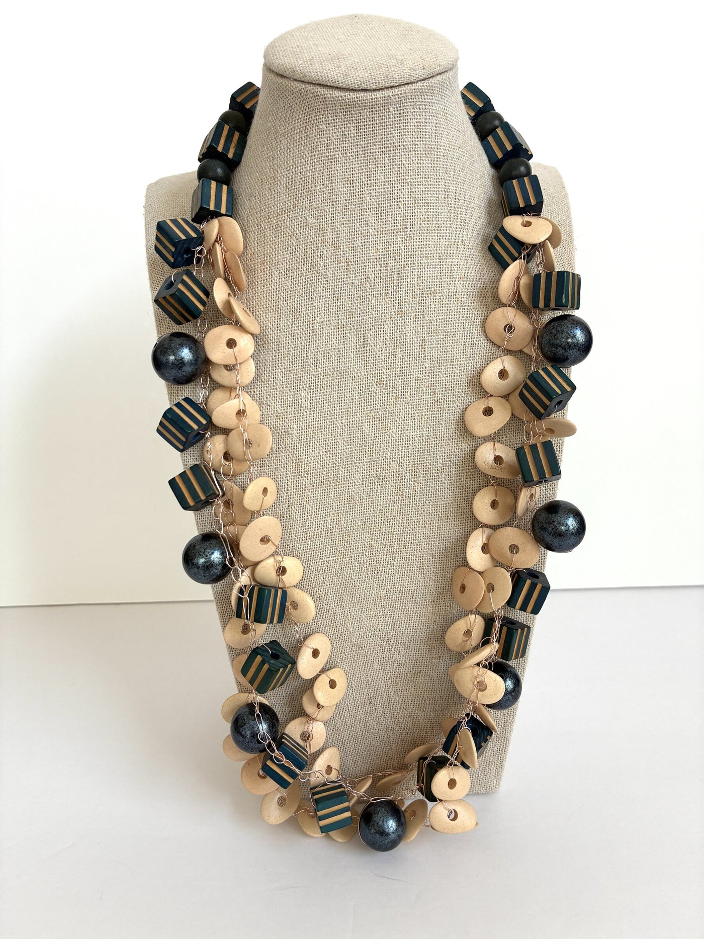 Steely Blue Necklace