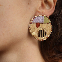 Embroidered Earrings VII