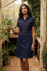 Dream Knit Denim Giselle Dress