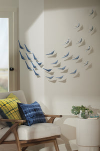 Blue Birds in Flight