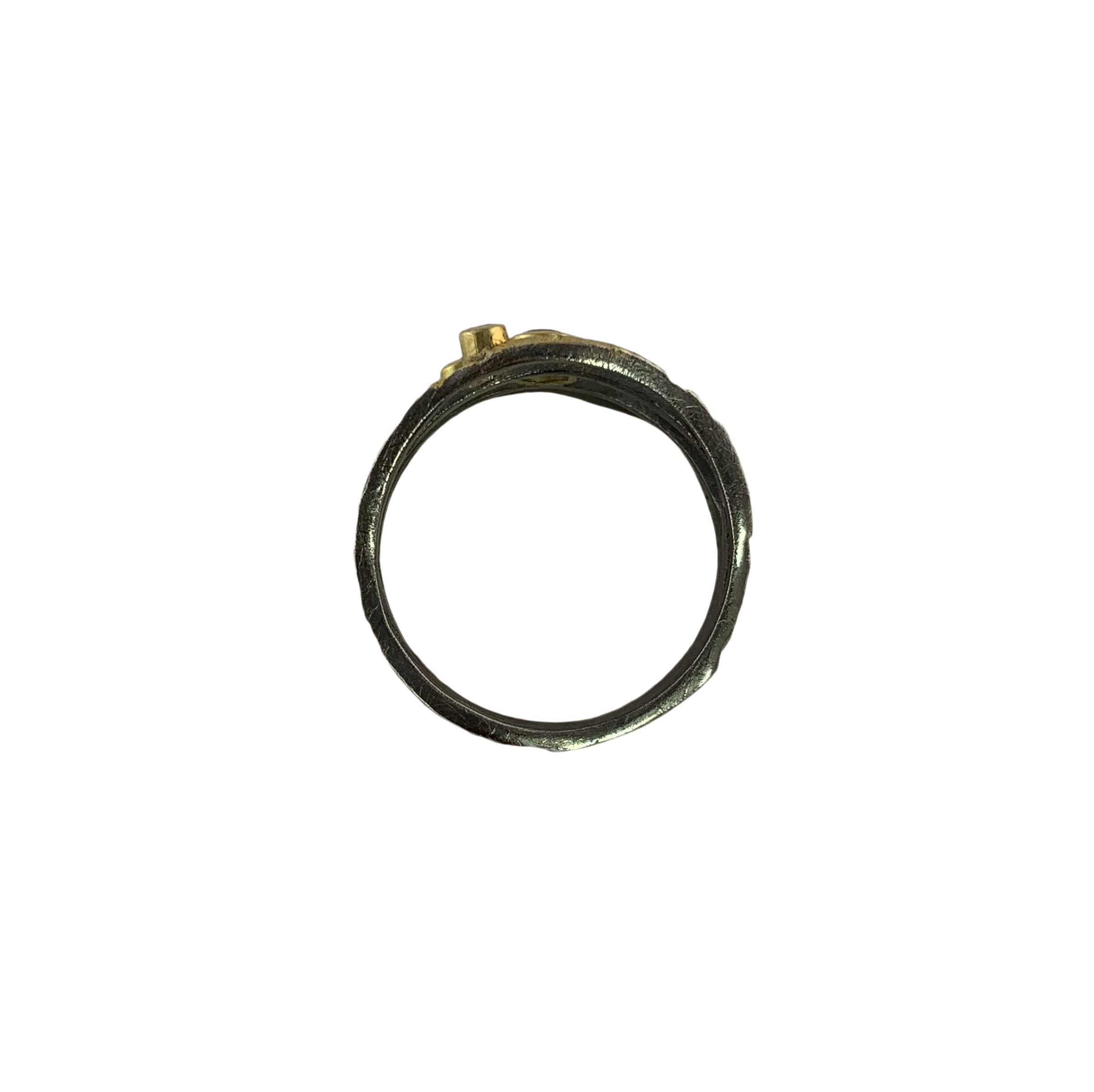 Alaria Band Ring with Champagne Diamonds