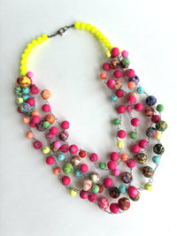 Neon Bead Necklace
