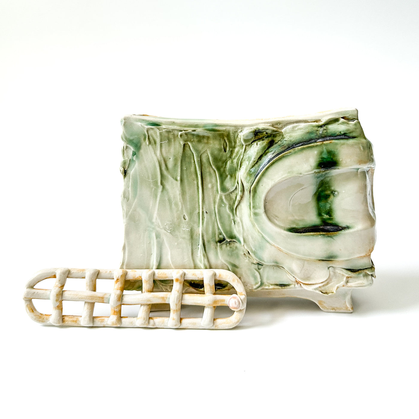 Infinity Footed Slip Vase