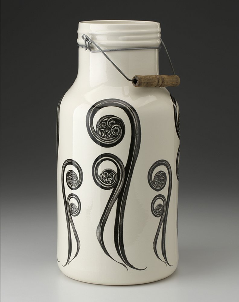 Jug with Handle: Fiddlehead