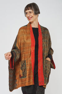 Double Collar Poncho #6
