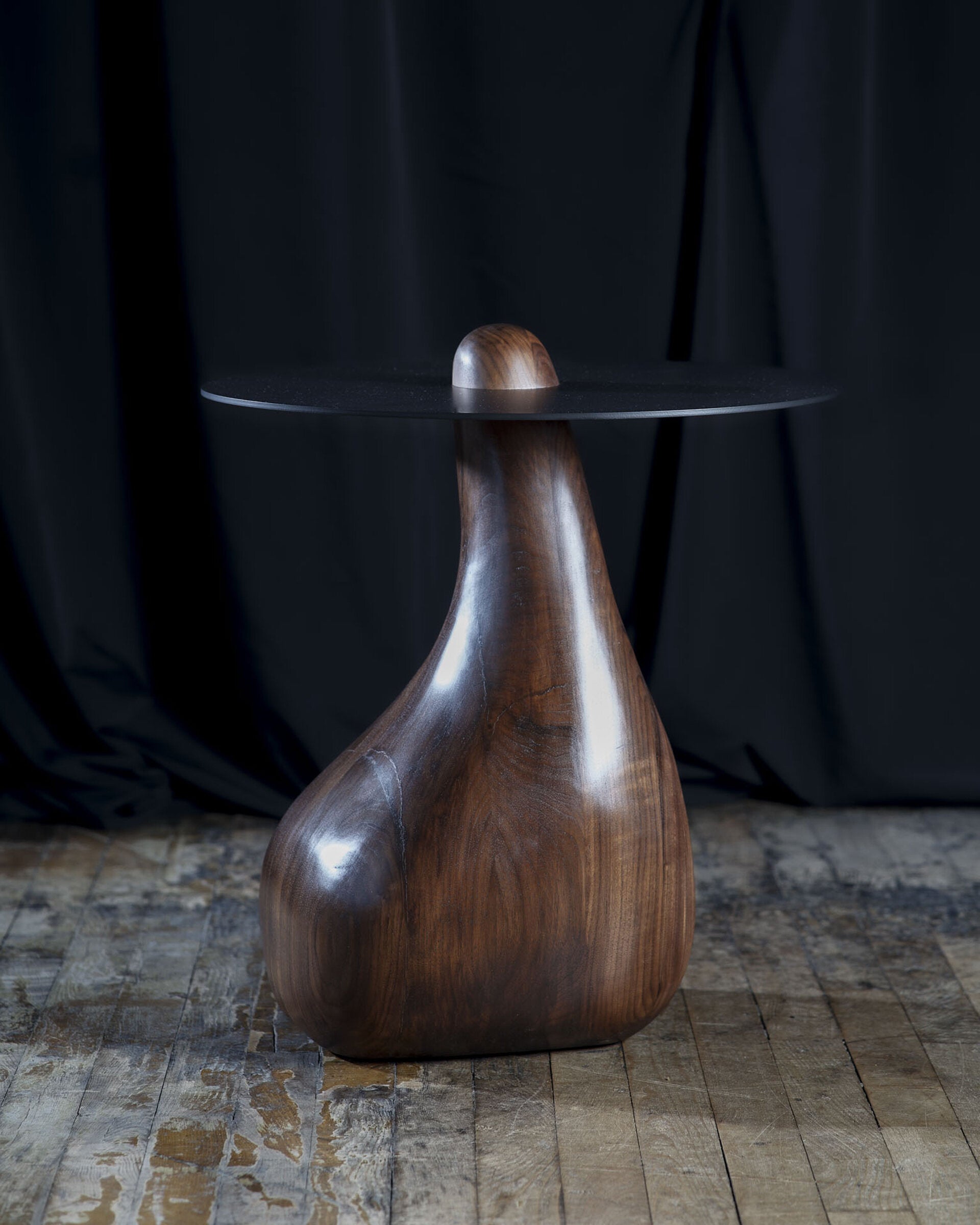 Walnut and Black top