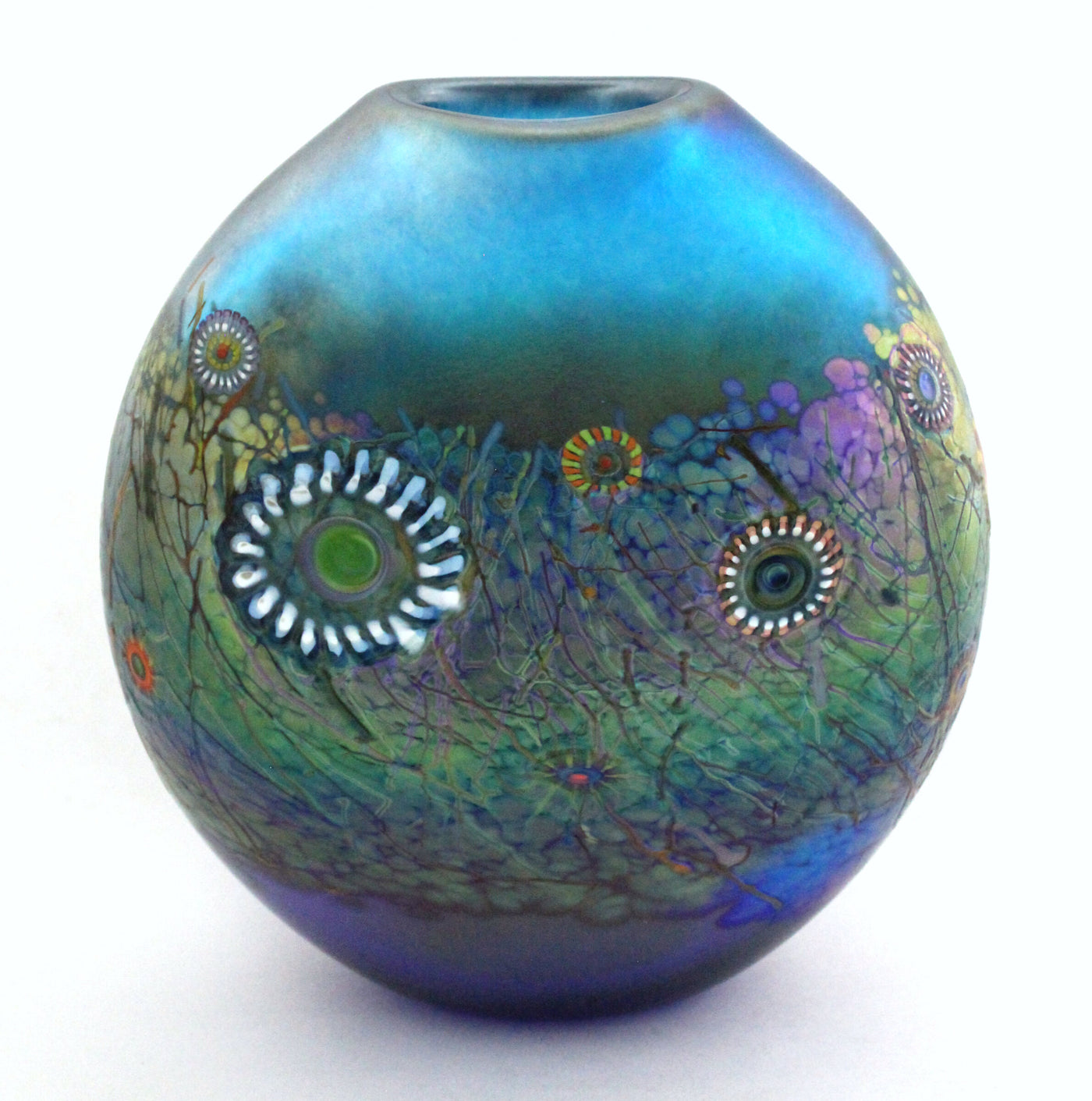 Electric Blue Calypso Pouch Vase
